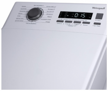 Стиральная машина с вертикальной загрузкой Weissgauff WM 40380 TD Inverter 426 594 в магазине «На диване» в Волгограде  — Выгодная цена